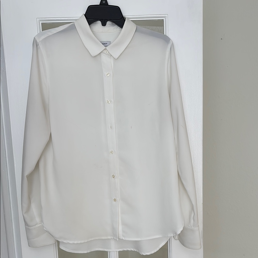 White Button-Up Blouse